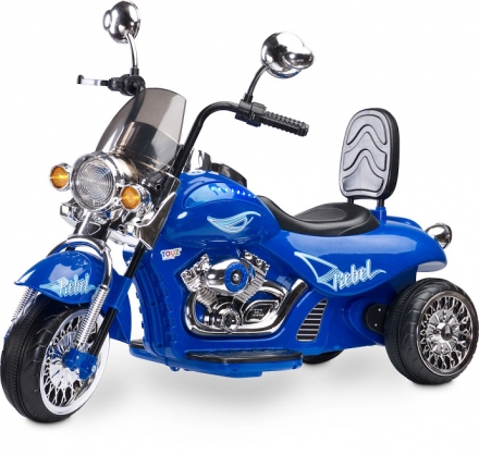 Детский электромотоцикл Caretero Rebel blue